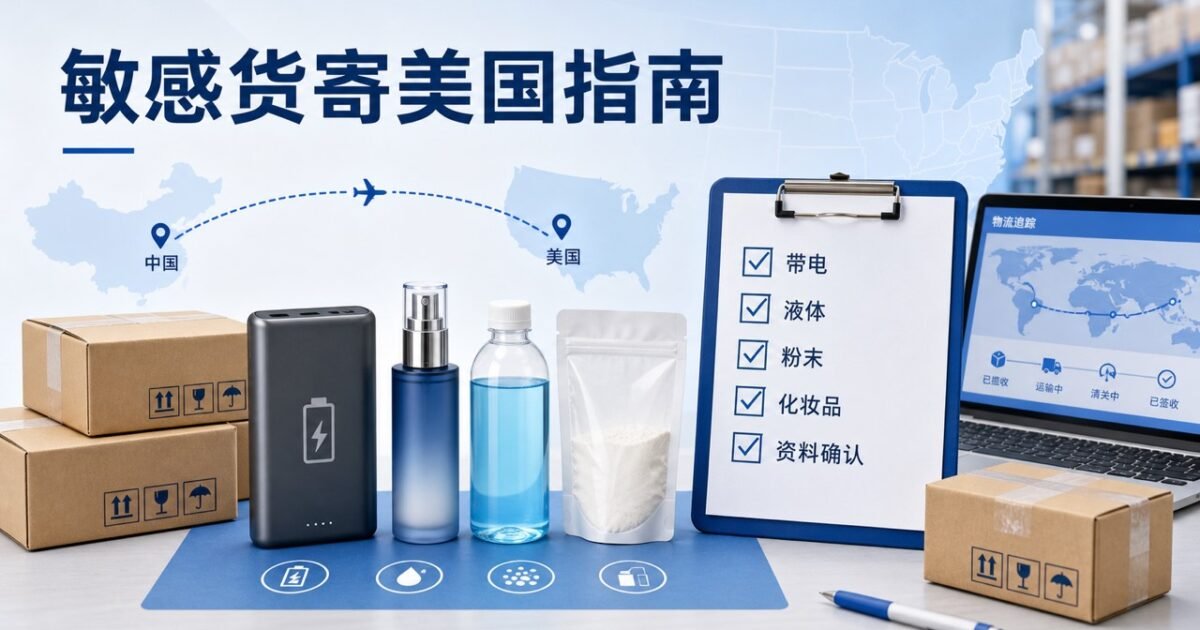 敏感货寄美国带电液体粉末化妆品发货前检查示意图