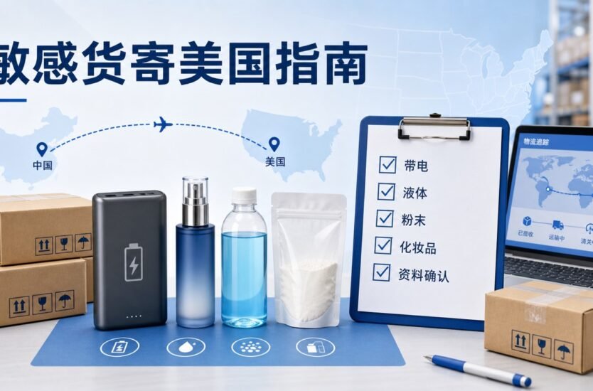 敏感货寄美国带电液体粉末化妆品发货前检查示意图