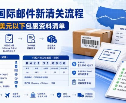 美国国际邮件新清关流程2500美元以下包裹资料清单特色图
