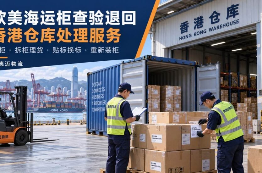欧美海运柜查验退回后换标的业务